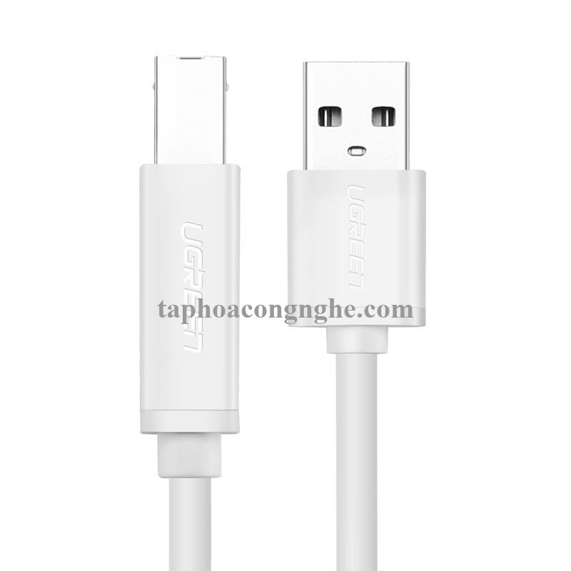 Ugreen 10481 3M màu Trắng Cáp USB 2.0 sang USB B máy in US104 30010481